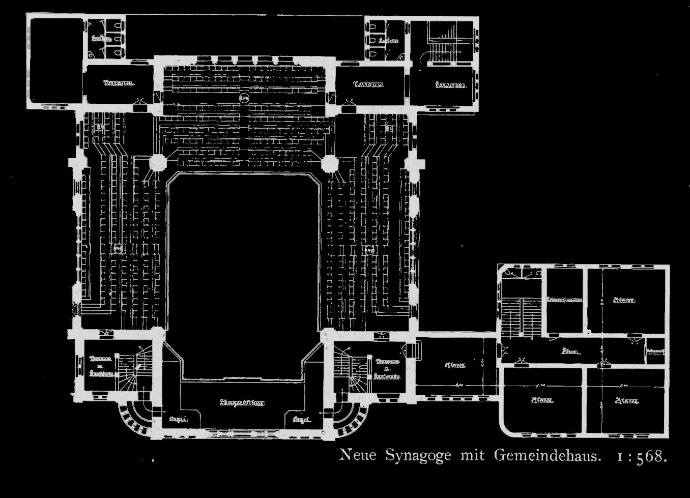 Grundriss der Synagoge